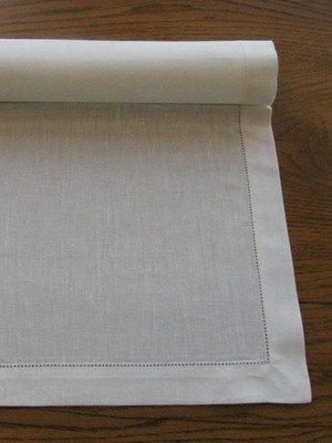 Leinen-Tischläufer "fein" 35/80 cm