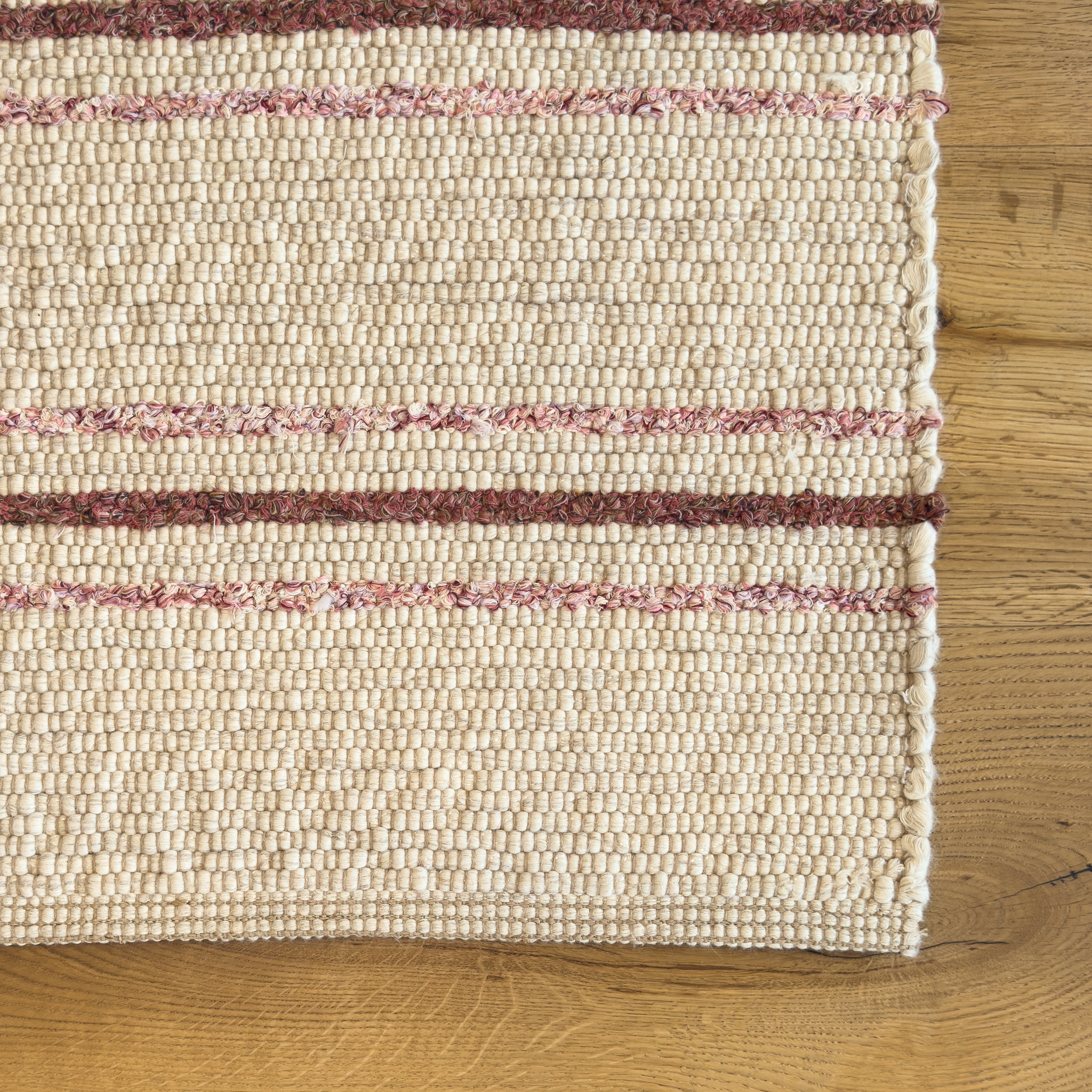 RIO Streifen BW beige/pink - 70/160 cm