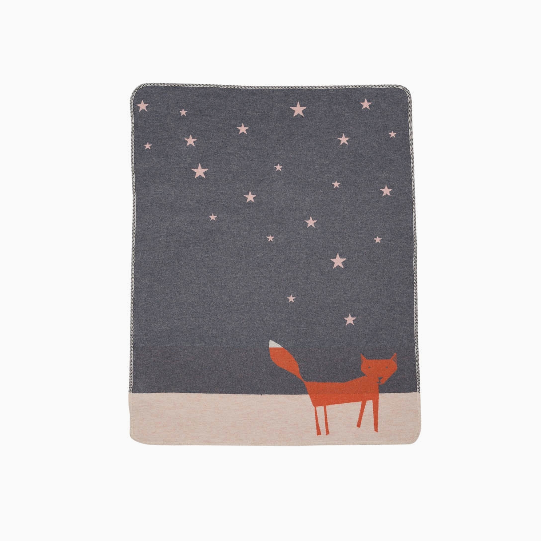 Babydecke JUWEL "Fuchs unter Sternen" 70/90 cm