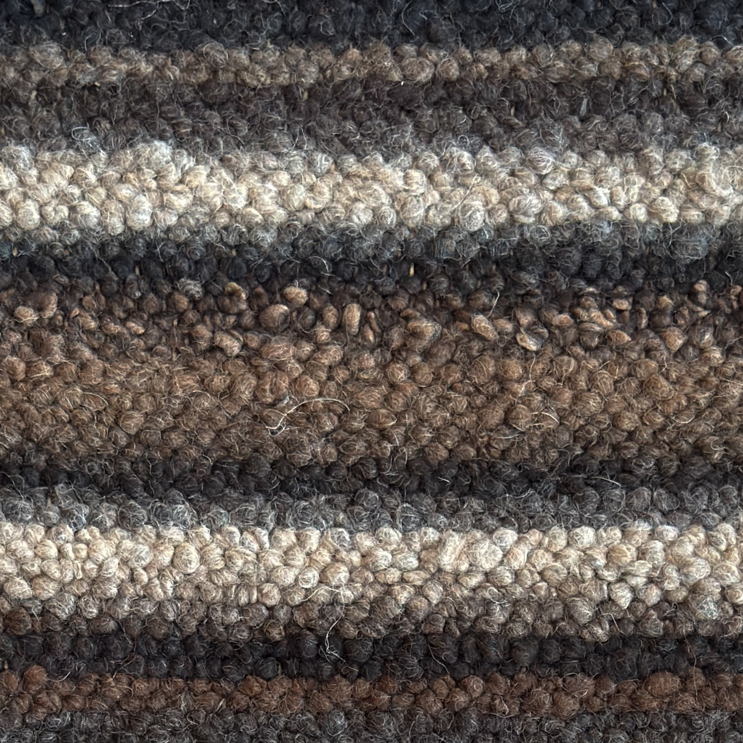 ALPAKA braun-grau gestreift - 80/175 cm